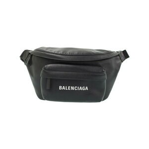 BALENCIAGA Logo Belt Crossbody Bum Bag Black